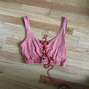 Urban Outfitters red crop